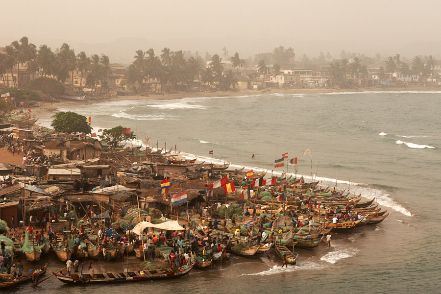 354   View over the bay and fishingvillage   Elmina